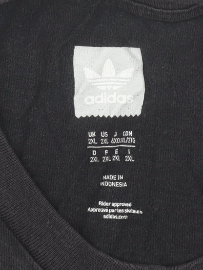 Adidas Men's Black 2XL Graphic Print T-Shirt