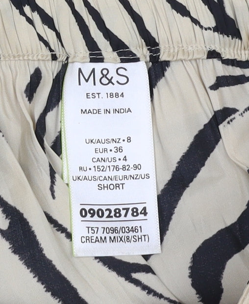 Womens UK Size 8 Marks and Spencer Relaxed Fit Jogger Multicoloured Trousers