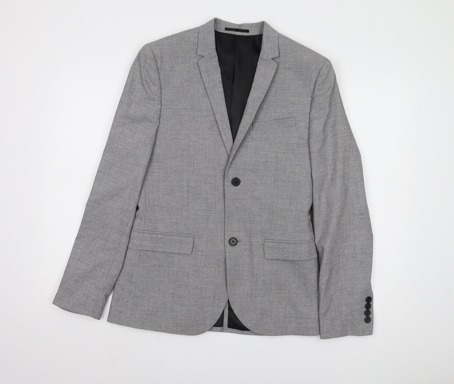 Mens UK Size 38 H&M Regular Grey Suit Jacket
