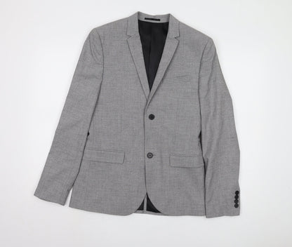 Mens UK Size 38 H&M Regular Grey Suit Jacket