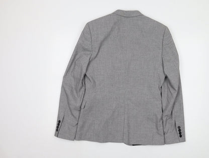 Mens UK Size 38 H&M Regular Grey Suit Jacket