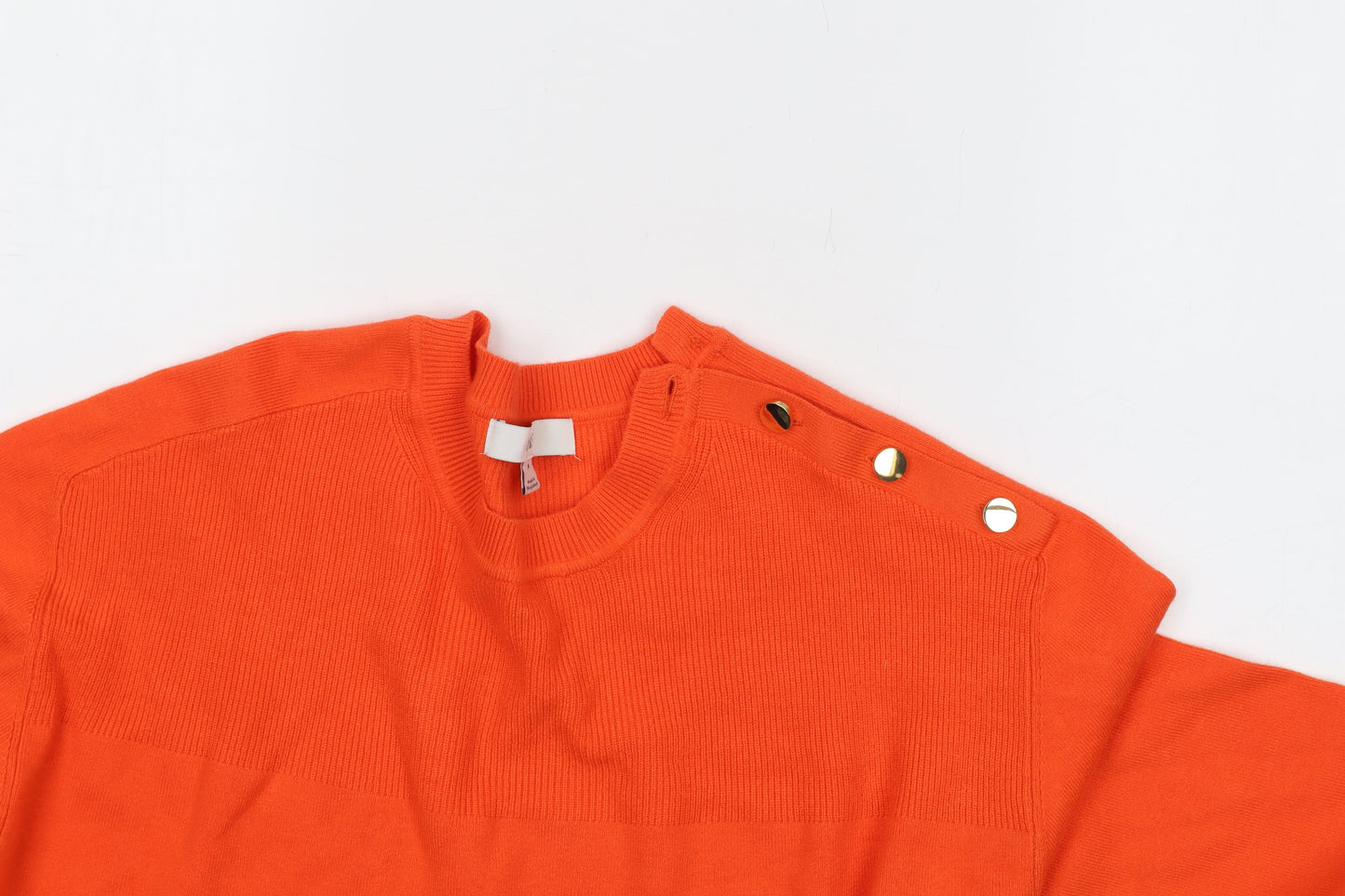Womens UK Size M Marks and Spencer Orange Pullover Jumper