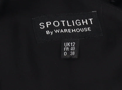 Warehouse Women’s Black Bodycon Dress UK 12
