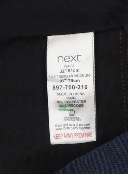 Next Men Blue Trousers Size 32