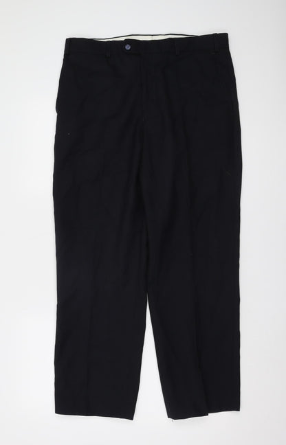 Moorcroft Men's Black Trousers Size 36 S