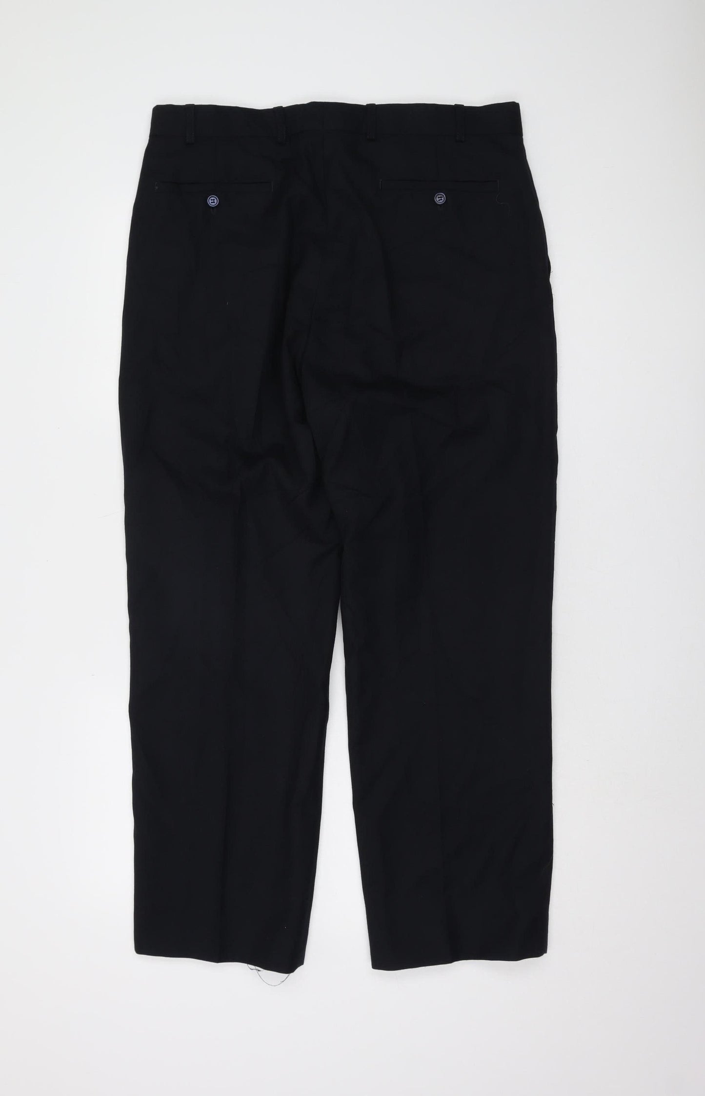 Moorcroft Men's Black Trousers Size 36 S