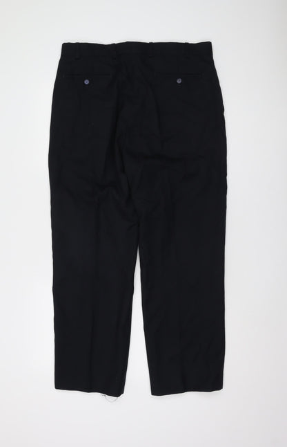 Moorcroft Men's Black Trousers Size 36 S
