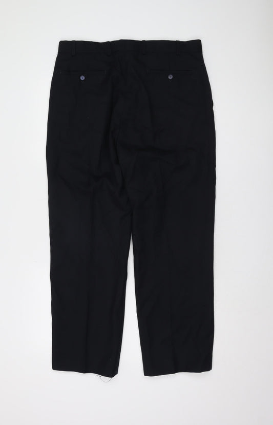 Moorcroft Men's Black Trousers Size 36 S