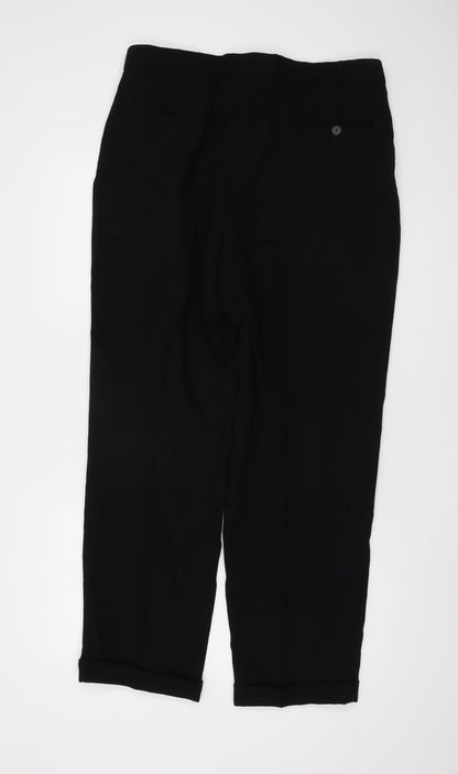 Principles Men's Black Wool Dress Trousers 36