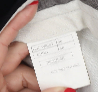 Principles Men's Black Wool Dress Trousers 36