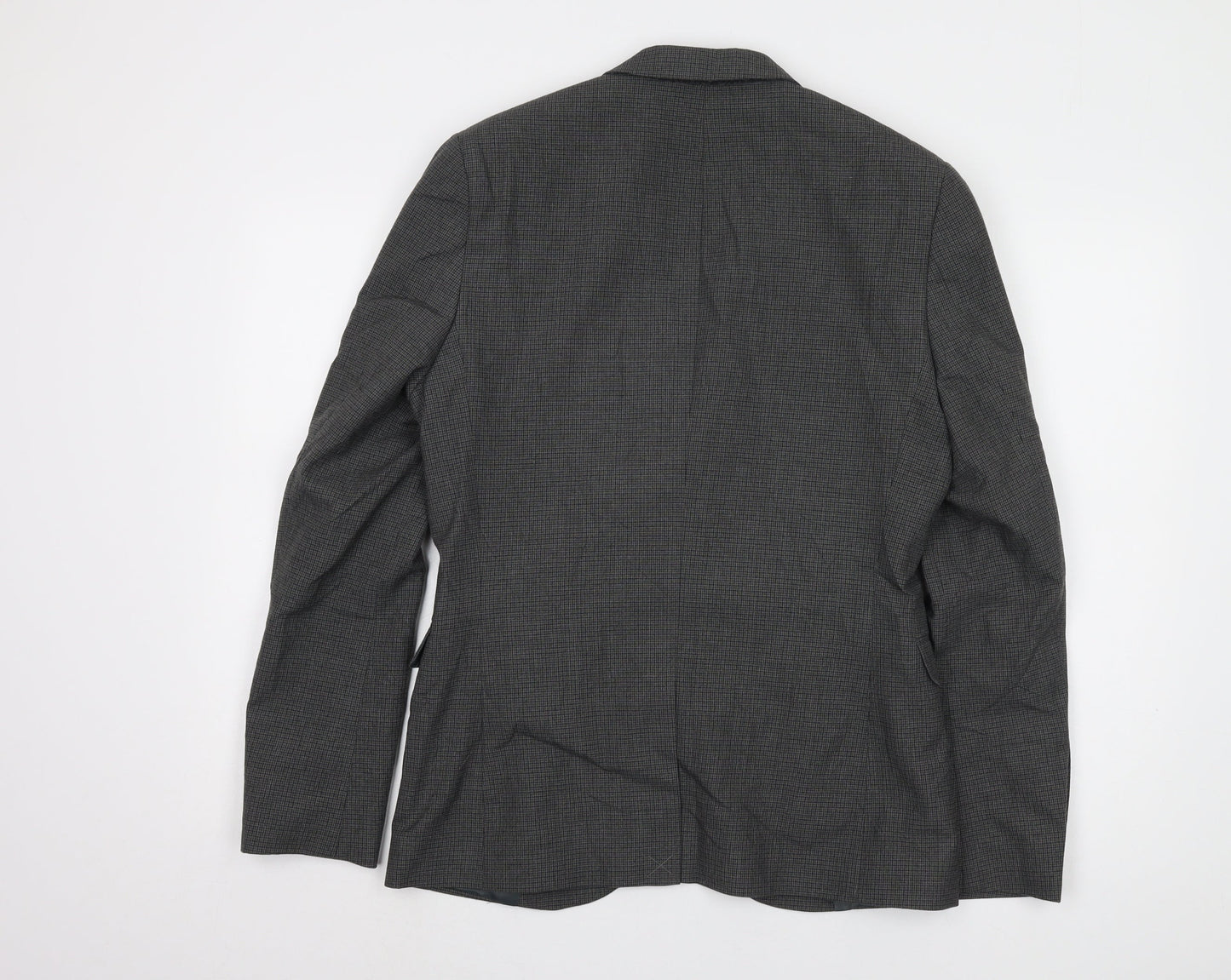 Swear & Mason Men's Grey Check Blazer, Size 38