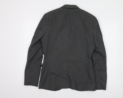 Swear & Mason Men's Grey Check Blazer, Size 38