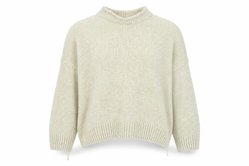 Womens UK Size 12 Pull&Bear Beige Pullover Jumper