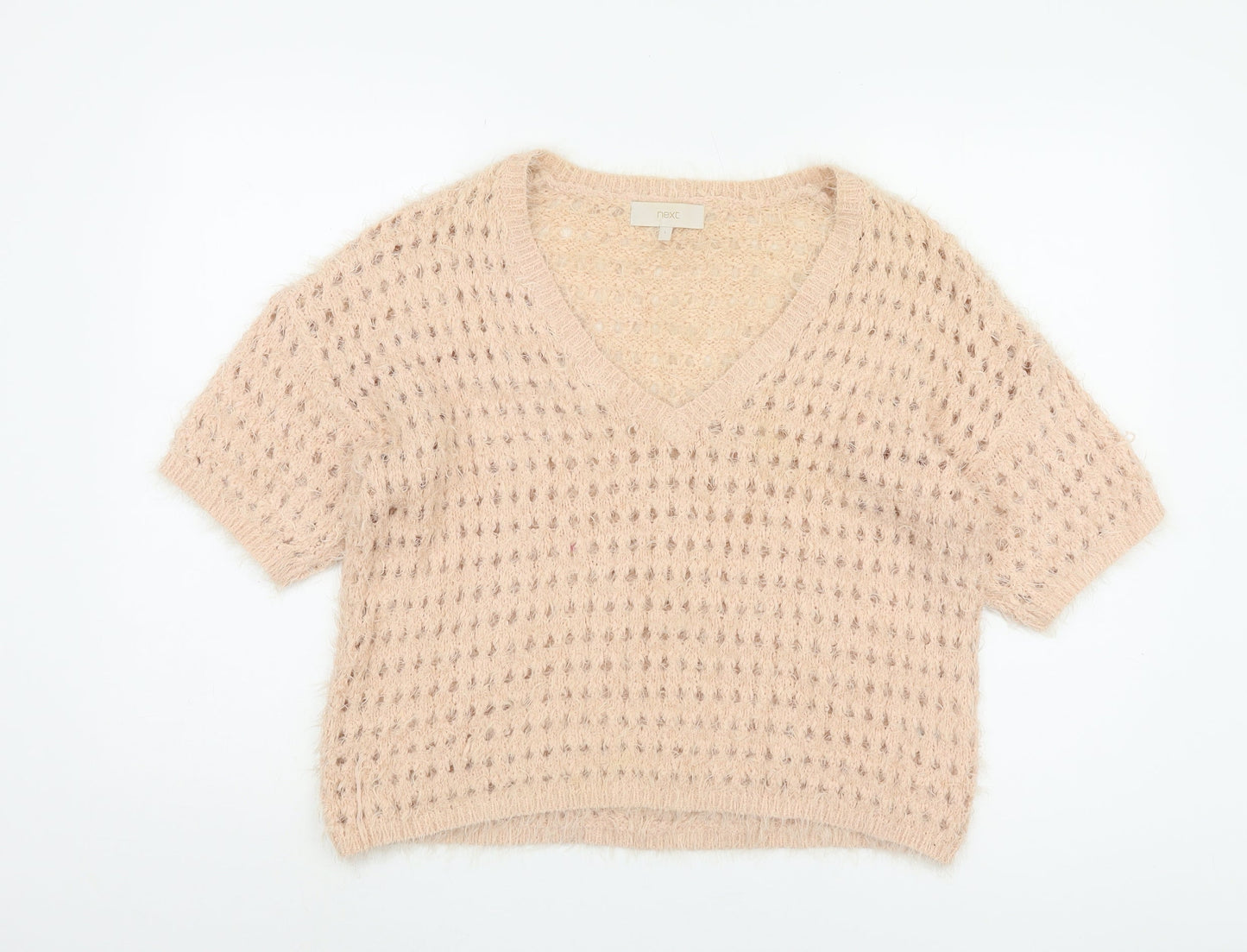 Womens UK Size Large NEXT Beige Pullover Jumper