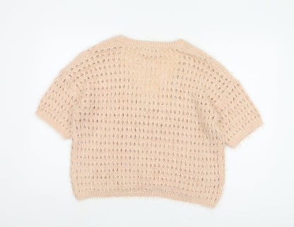 Womens UK Size Large NEXT Beige Pullover Jumper