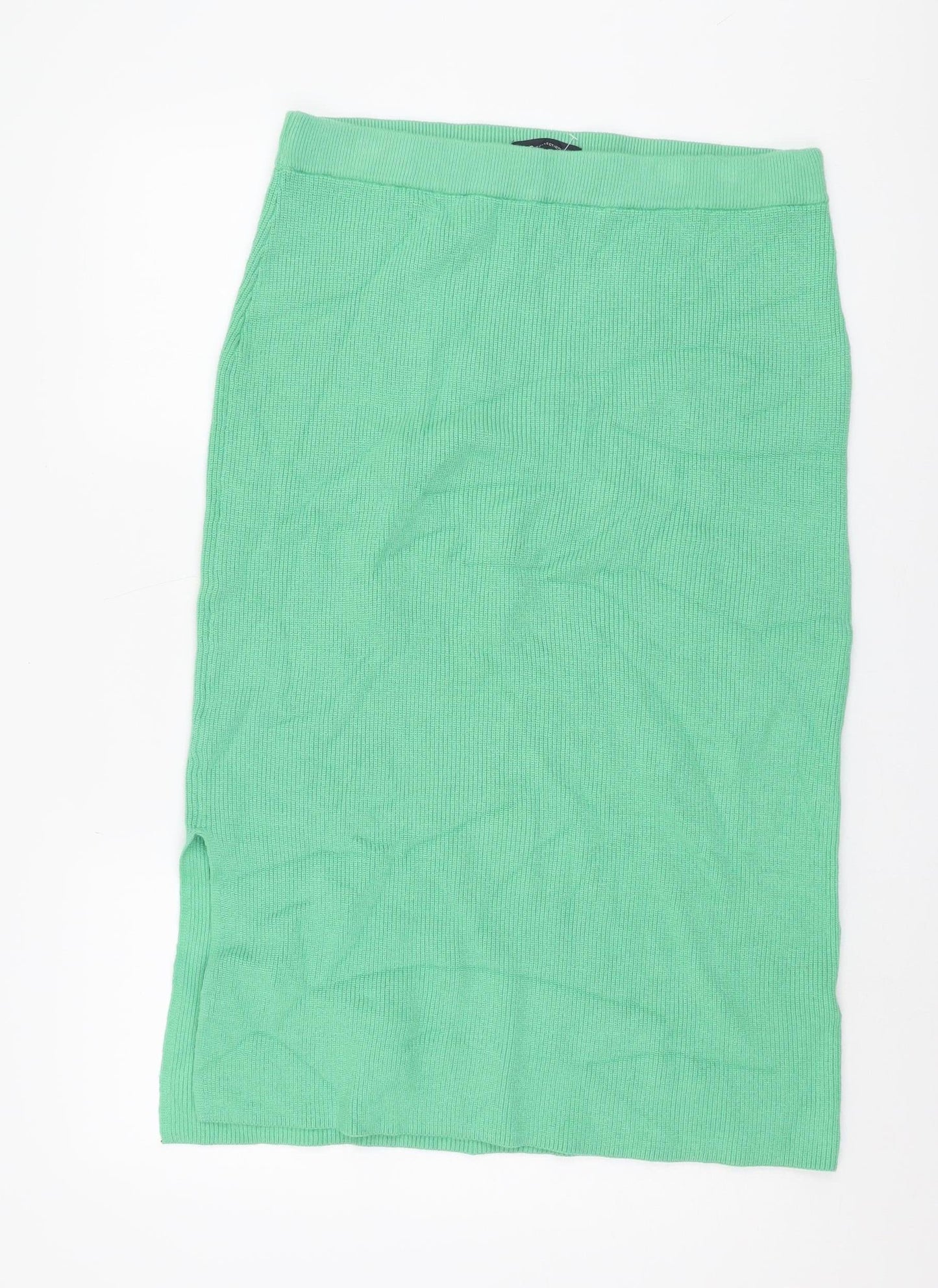 Marks and Spencer Women's Green Knit Skirt L
