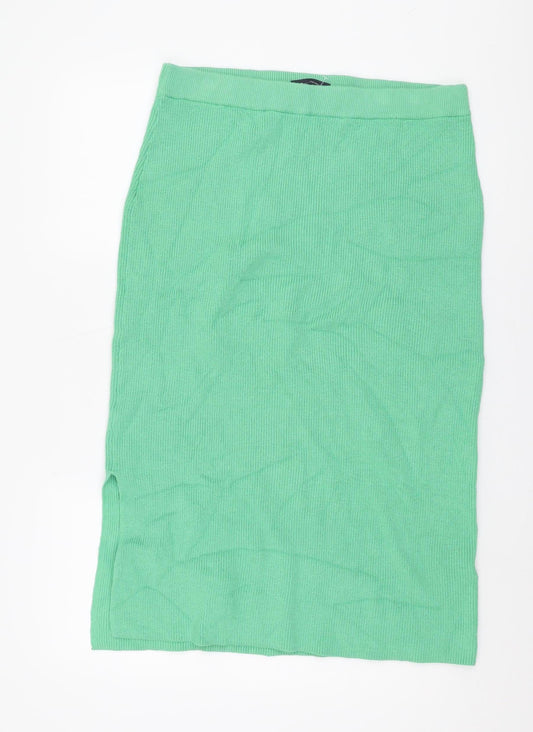 Marks and Spencer Women's Green Knit Skirt L
