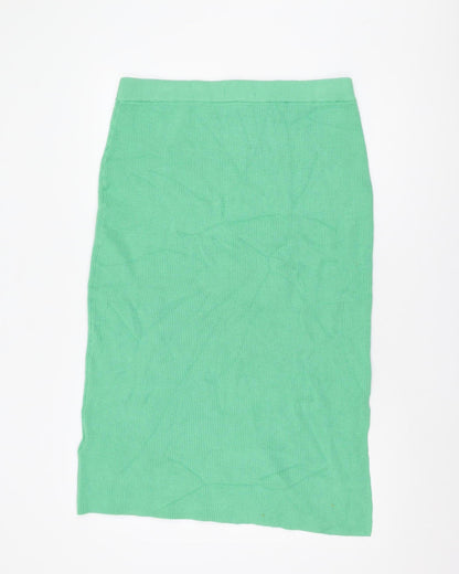 Marks and Spencer Women's Green Knit Skirt L