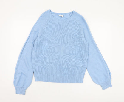 Womens UK Size S VILA Blue Pullover Jumper