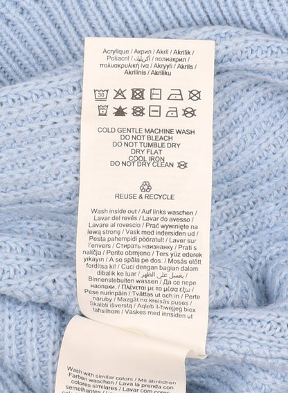 Womens UK Size S VILA Blue Pullover Jumper
