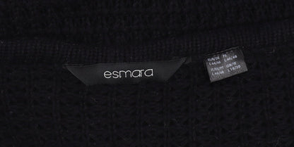 Esmara Women's Black Open-Knit Cardigan Size 18