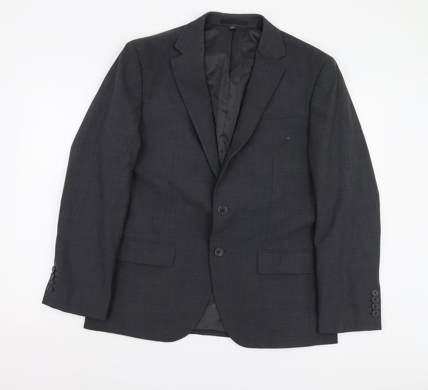Mens UK Size 40 Marks and Spencer Regular Grey Suit Jacket