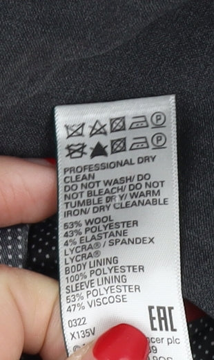 Mens UK Size 40 Marks and Spencer Regular Grey Suit Jacket