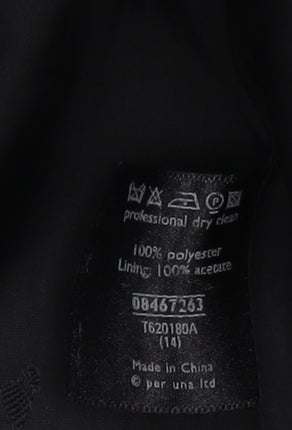 Per Una Women’s Black Blazer Size 14 Business Suit