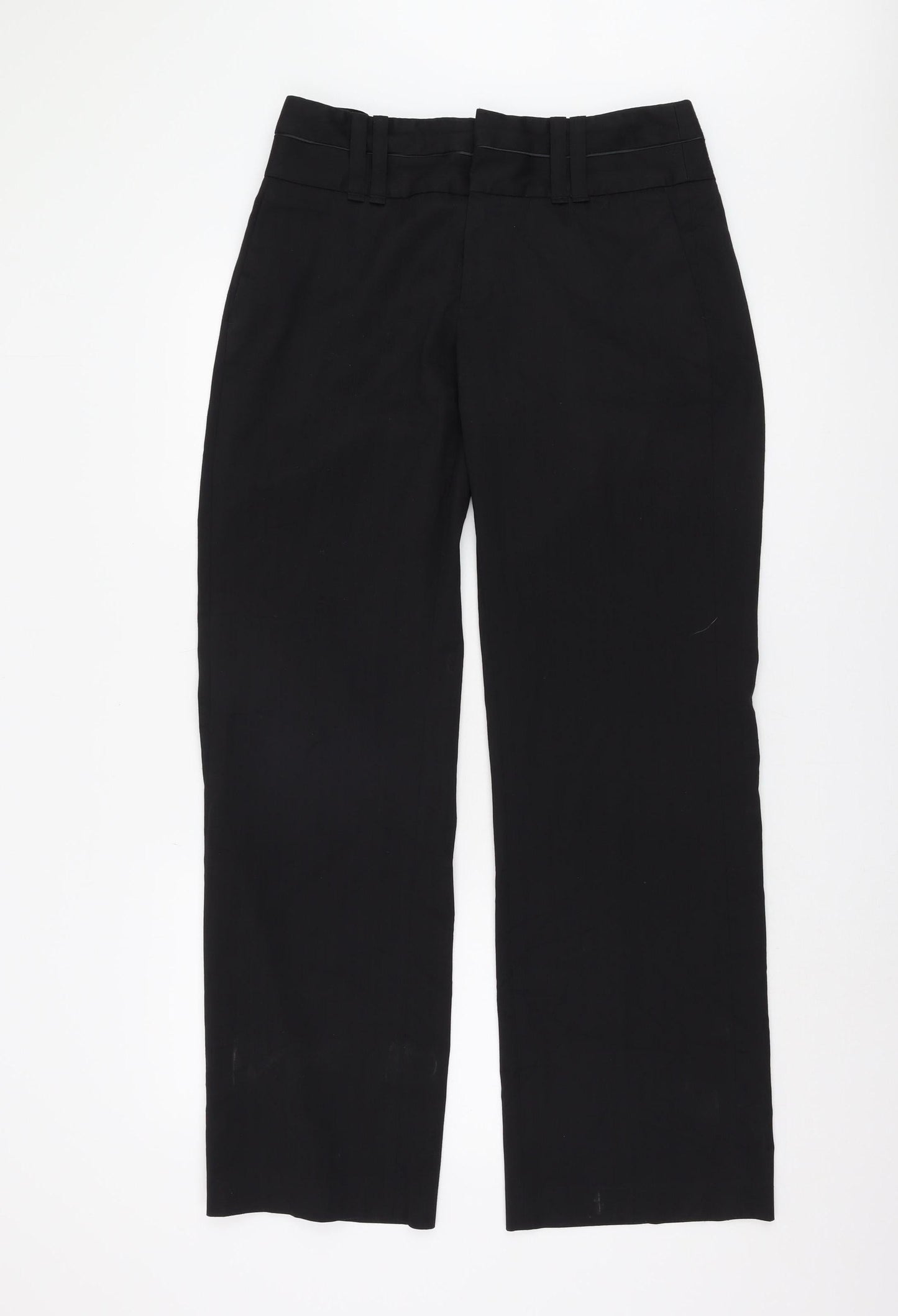 WE Women's Black Straight Trousers Size 12