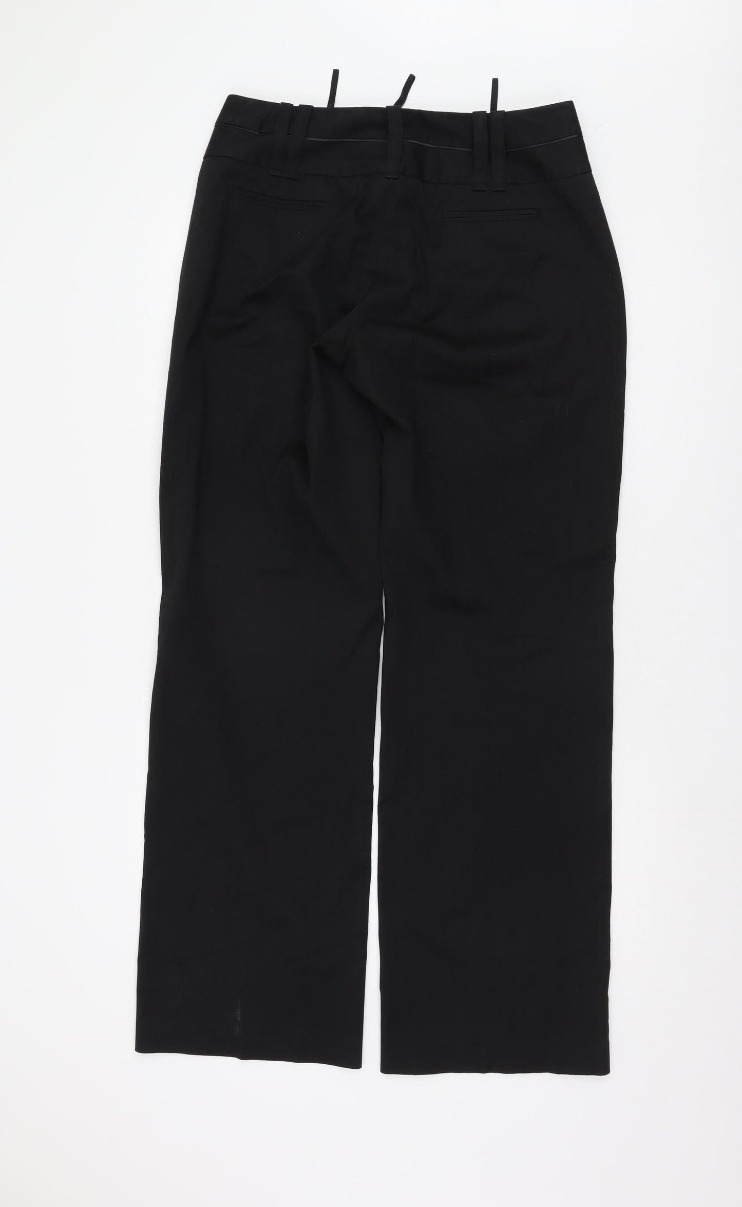 WE Women's Black Straight Trousers Size 12