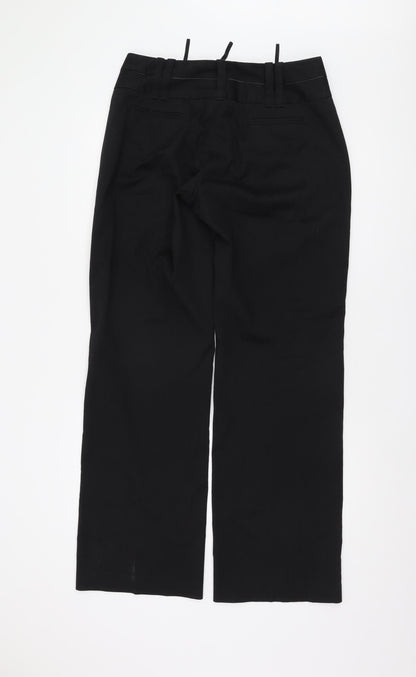 WE Women's Black Straight Trousers Size 12