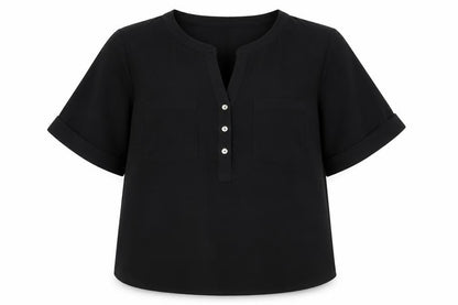 Anne Klein Women's Black Plus Blouse, Size 18
