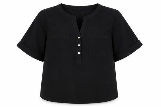 Anne Klein Women's Black Plus Blouse, Size 18