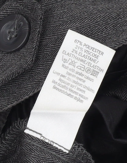 New Look Women's Grey Flared Trousers Size 6