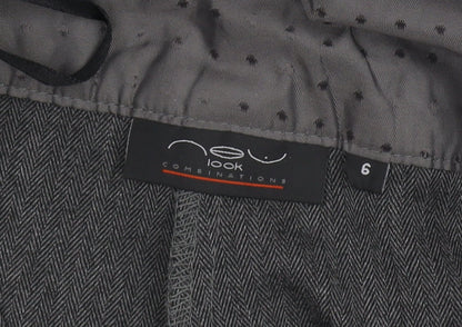 New Look Women's Grey Flared Trousers Size 6