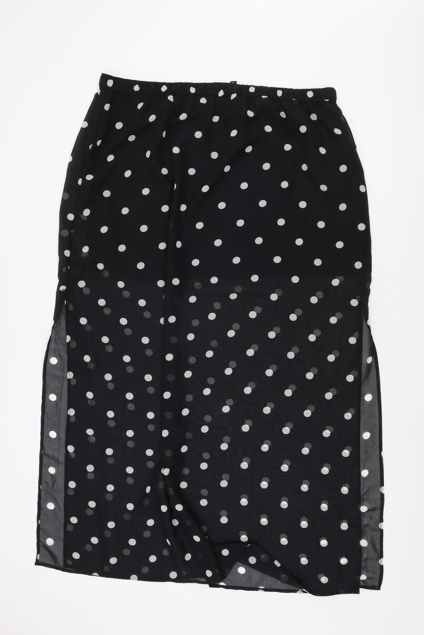 H&M Women's Black Polka Dot Skirt, XL