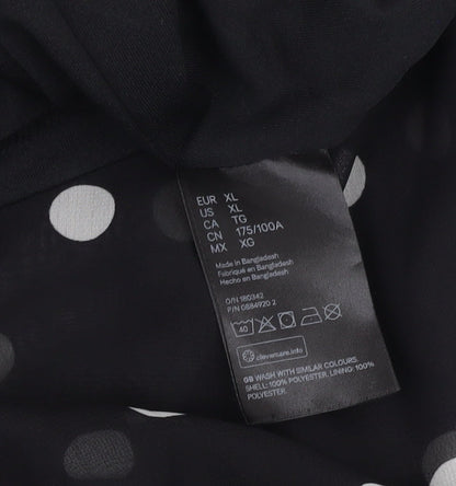 H&M Women's Black Polka Dot Skirt, XL