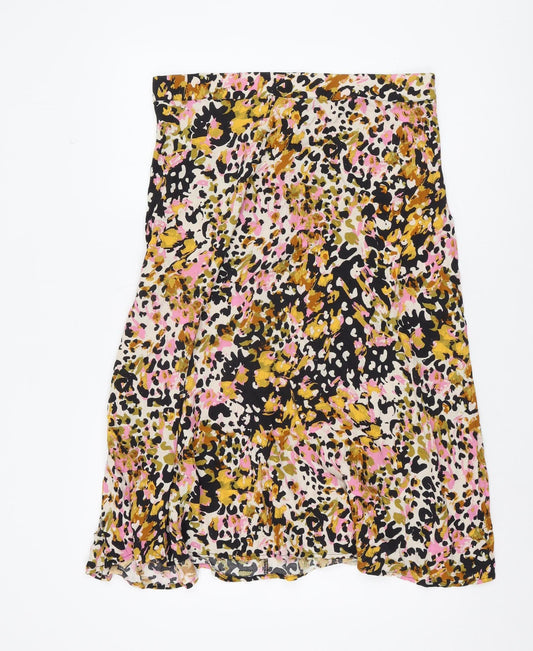 JDY Women's Multicoloured Animal Print Skirt Size 16