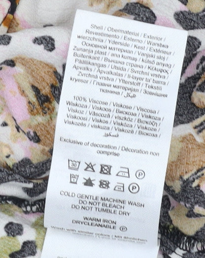 JDY Women's Multicoloured Animal Print Skirt Size 16