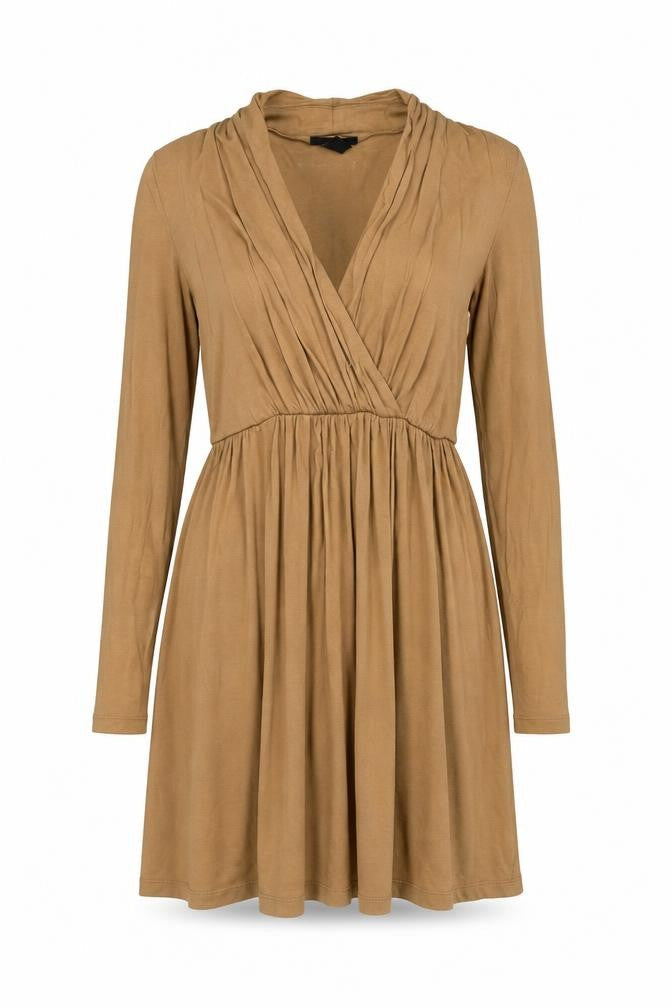H&M Women's Brown Viscose Dress XS