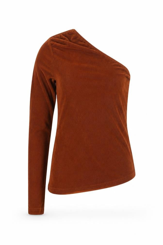 Womens UK Size M Motel Brown Basic Blouse