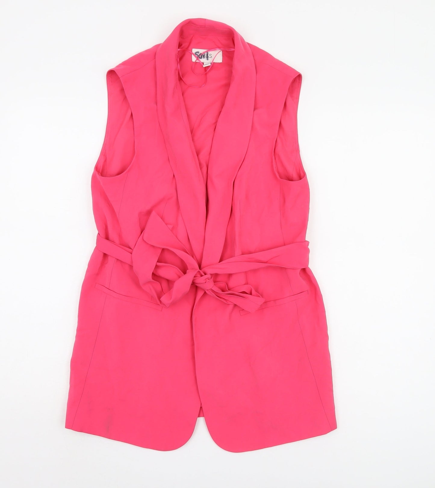 Womens UK Size 10 Marks and Spencer Pink Basic Jacket