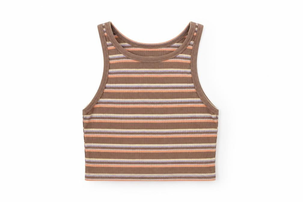 Womens UK Size M Urban Revivo Brown Cropped Tank