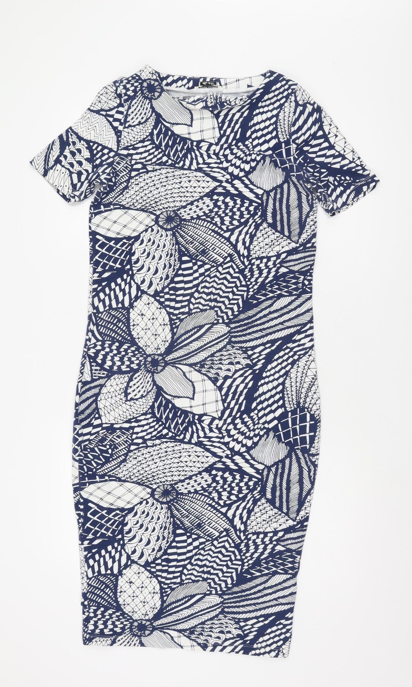 River Island Women's Blue Shift Dress Size 14