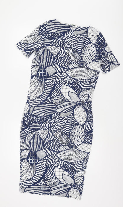 River Island Women's Blue Shift Dress Size 14