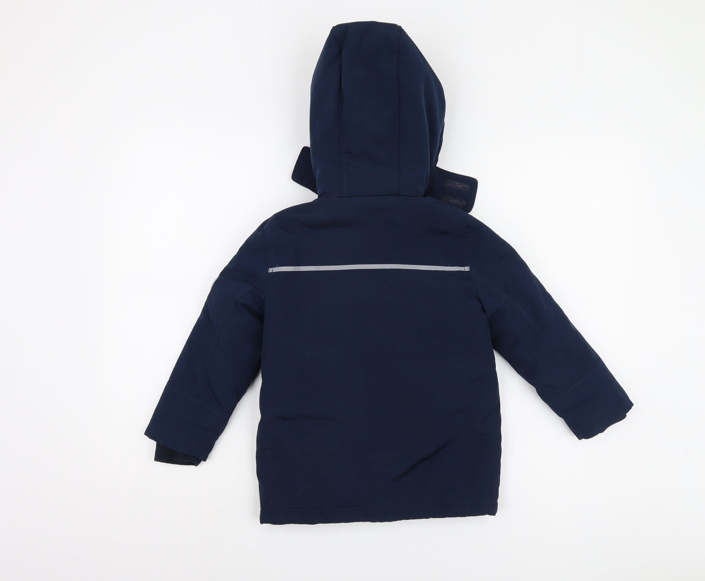 Andy & Evan Boys Blue Parka Jacket XS