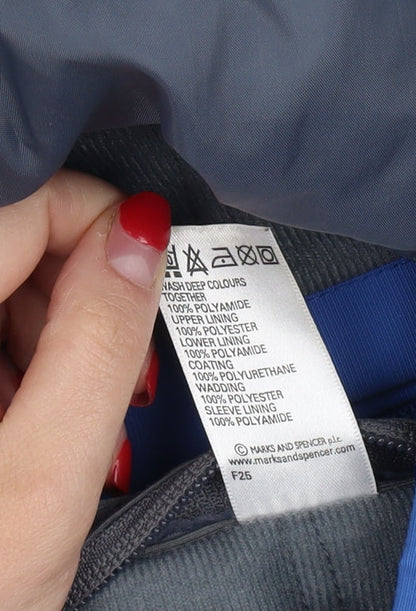 Mens UK Size L Marks and Spencer Blue Puffer Jacket