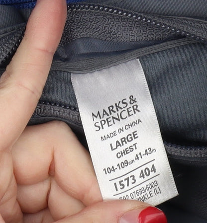 Mens UK Size L Marks and Spencer Blue Puffer Jacket