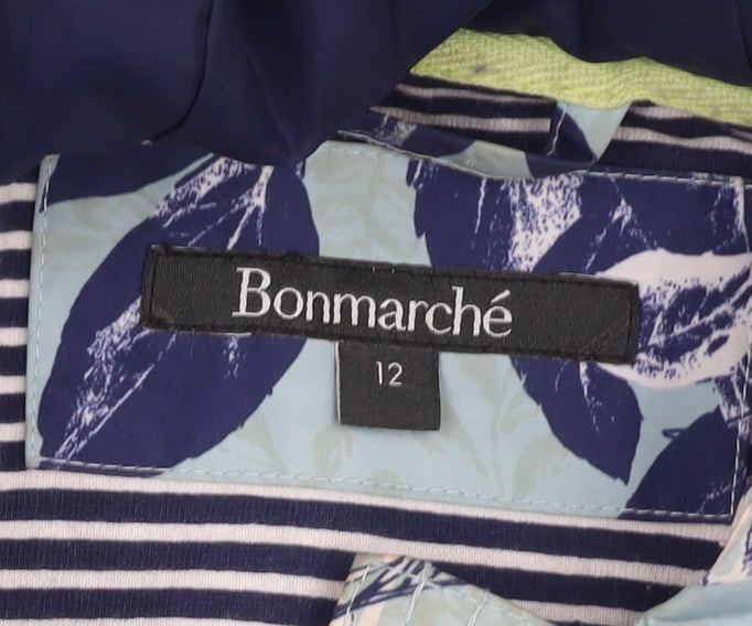 Womens UK Size 12 Bonmarché Blue Rain Coat