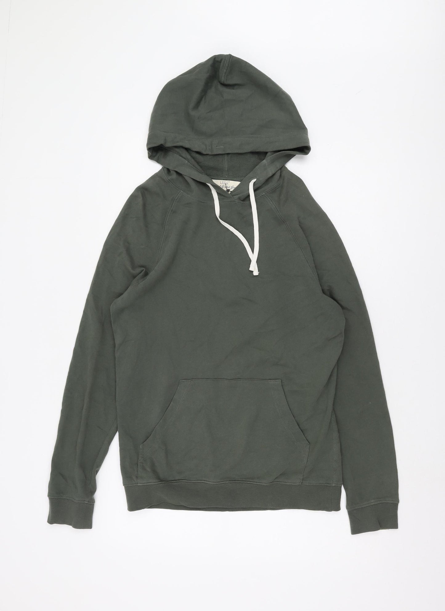 Mens UK Size S H&M Green Pullover Hoodie